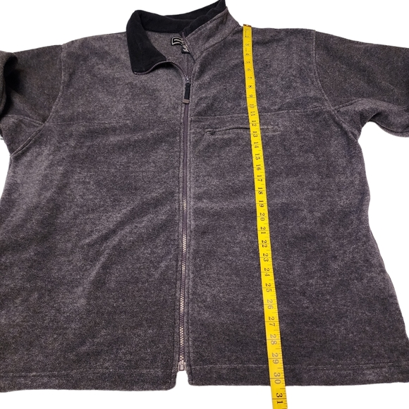 Slate Blue Men's Fleece Zip-Up Jacket XL - Picture 3 of 9